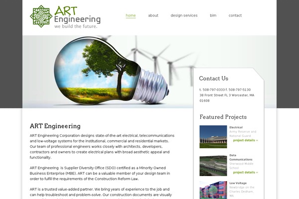 ART theme site design template sample