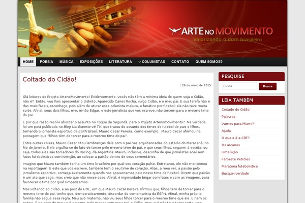 WordPress website example screenshot