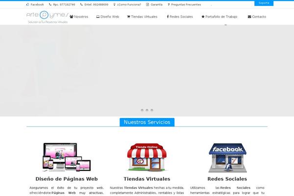 Site using Arscode-social-slider plugin