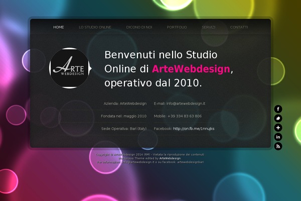 artewebdesign.it site used Veecard