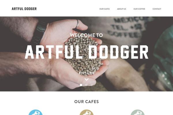 artfuldodgercoffee.com site used Artful-dodger