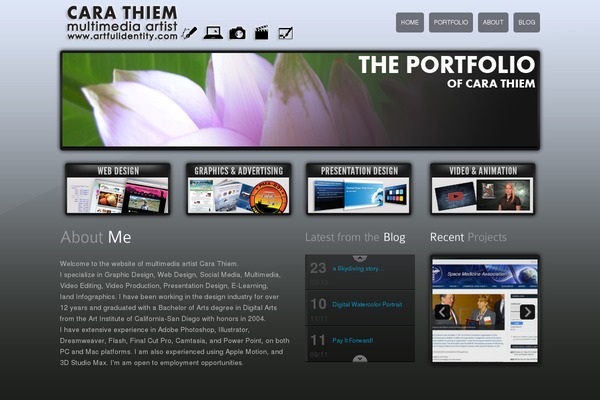 Pendulum theme site design template sample