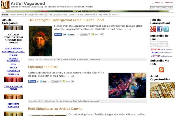 artfulvagabond.com site used Baskerville-2