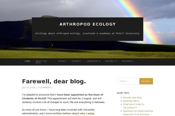 WordPress website example screenshot
