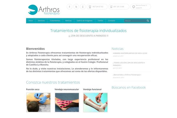 arthrosfisioterapia.com site used Healthpress Theme