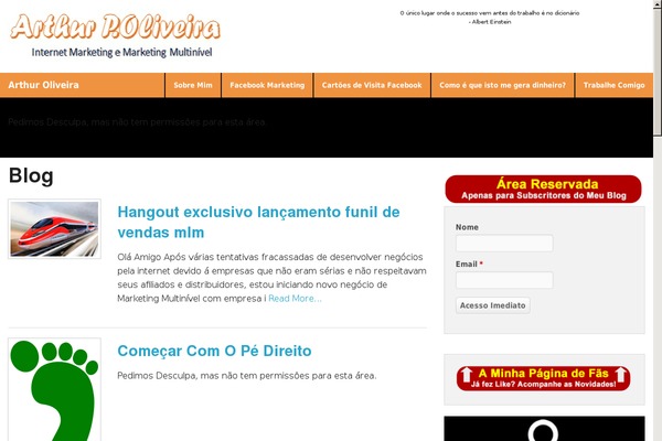 arthur-oliveira.net site used Experts Theme