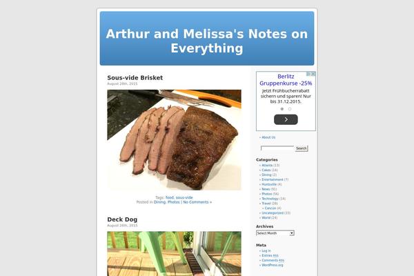 Default theme site design template sample