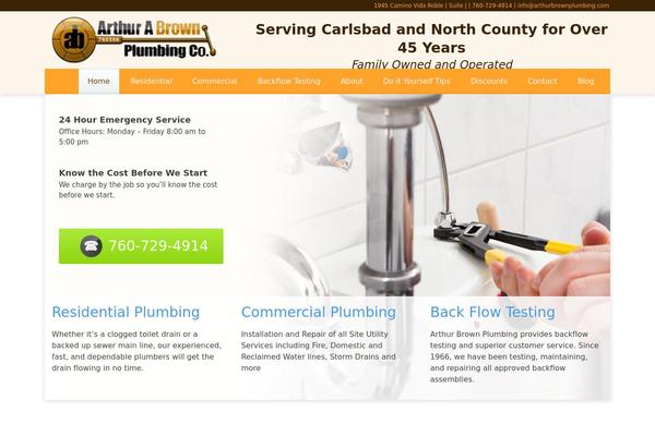 arthurbrownplumbing.com site used Simple-evad