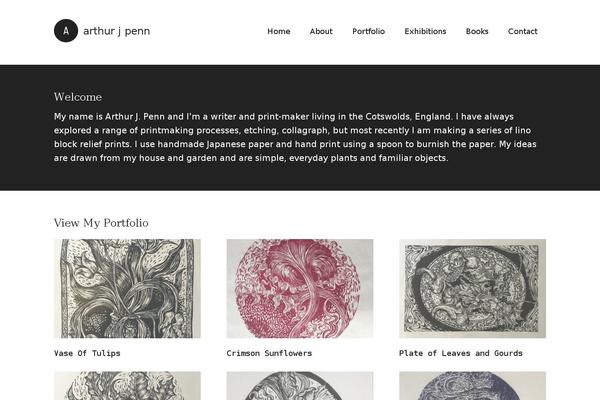 Modern Portfolio Pro theme site design template sample