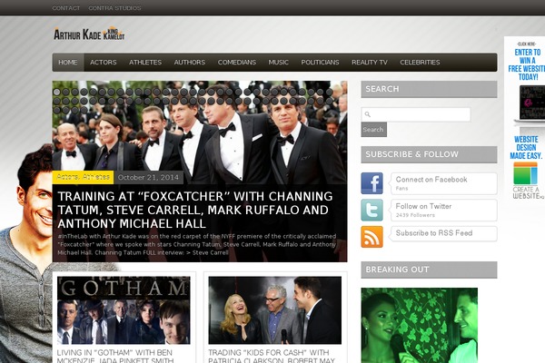 arthurkade.com site used Boulevard