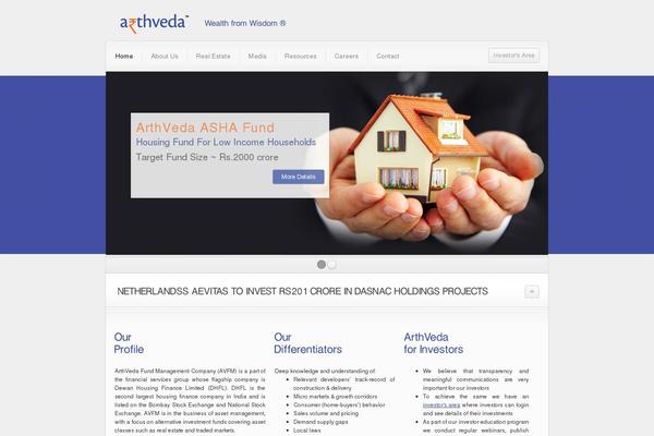arthveda.co.in site used Theme1409