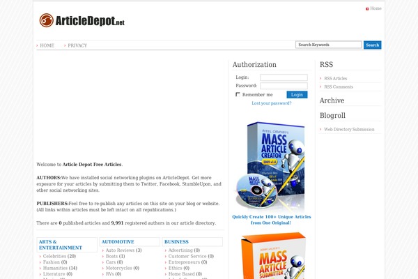 articledepot.net site used Article-directory-theme-1.5