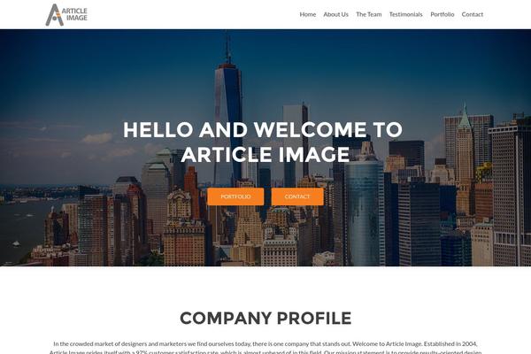 Zerif Lite theme site design template sample