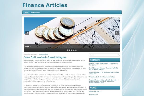 Financespot theme site design template sample