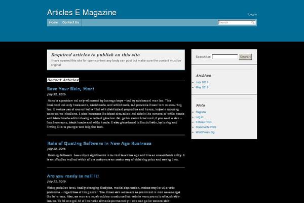 articlesemagazine.com site used Annotum Base