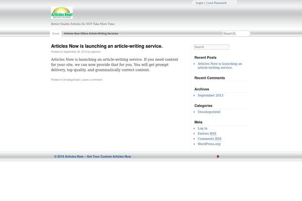 articlesnow.com site used Aplau