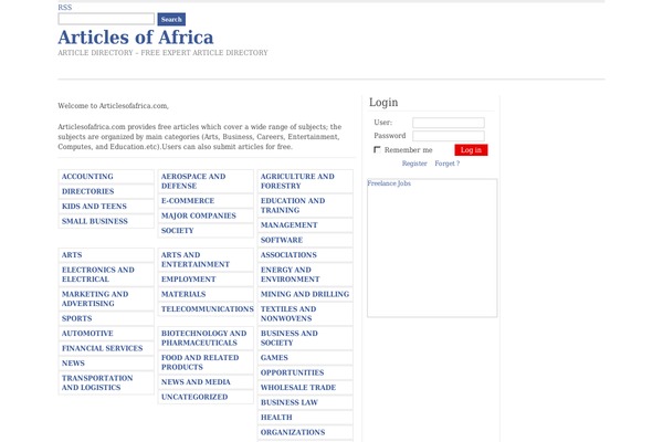 articlesofafrica.com site used Article Directory