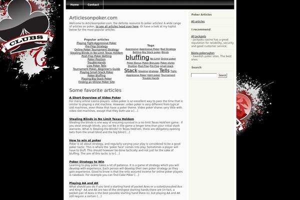 articlesonpoker.com site used Pokerplayer-10