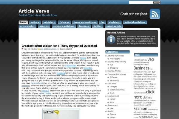 articleverve.com site used StudioPress