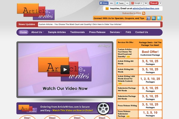Canvas theme site design template sample