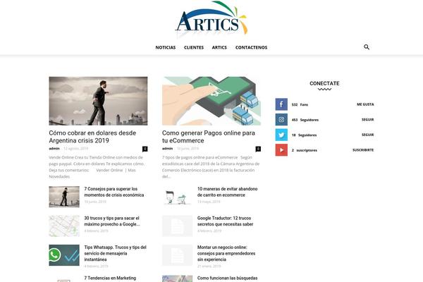 articsdigital.com.ar site used Artics