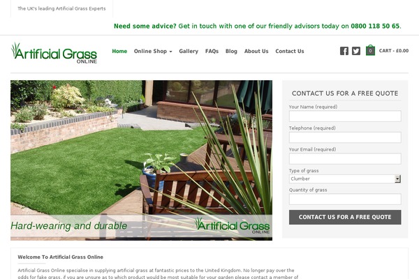artificialgrassonline.com site used Artificial-grass-group