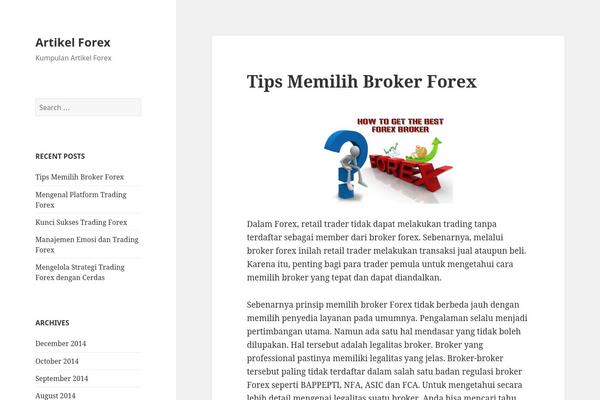 WordPress website example screenshot