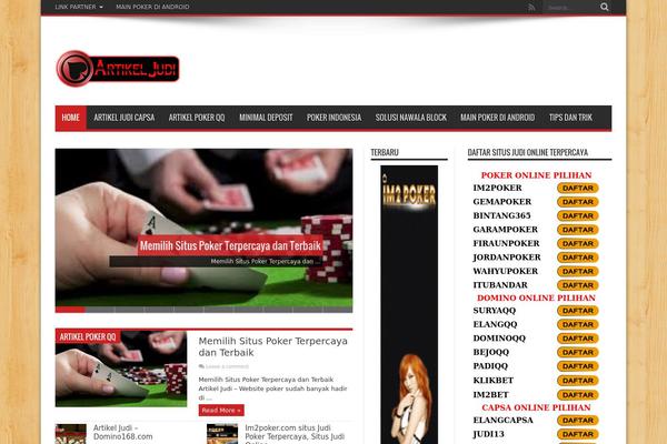 Jarida theme site design template sample