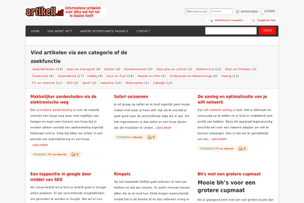 artikell.nl site used Artikell