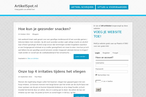 artikelspot.nl site used Finley