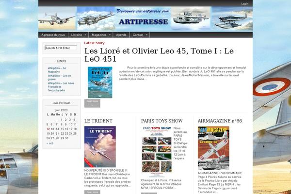artipresse.com site used Magazine Basic