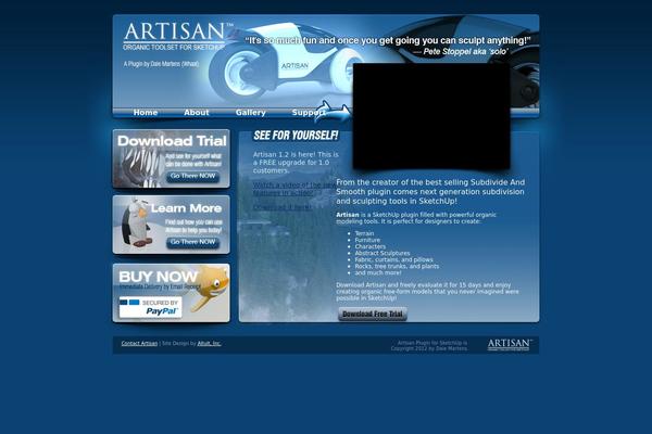 artisan4sketchup.com site used Artisantheme