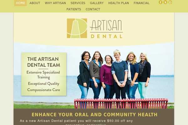 artisandentalmadison.com site used Optimizedthreesixty