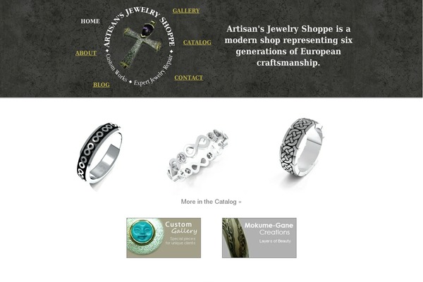 Site using Artisans-jewelry-shoppe plugin