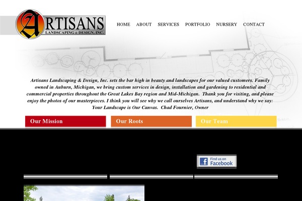 artisanslandscaping.com site used Design2wordpress