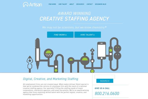 Artisan theme websites examples