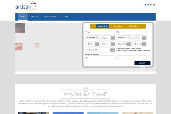 artisantravel.com site used Artisantravel