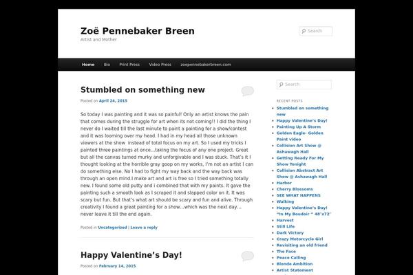 Twenty Eleven theme site design template sample