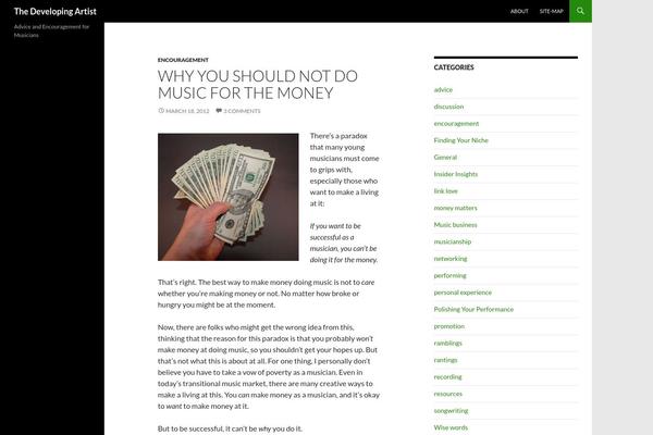 WordPress website example screenshot
