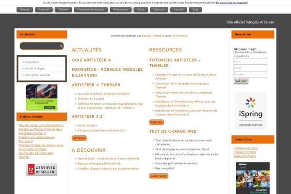 WordPress website example screenshot