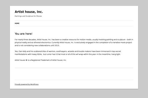 WordPress website example screenshot