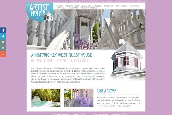 Artist theme site design template sample