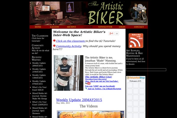 artisticbiker.com site used Diythemeii