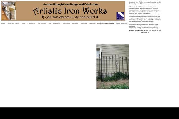 artisticironwork.ca site used Headway-20b1