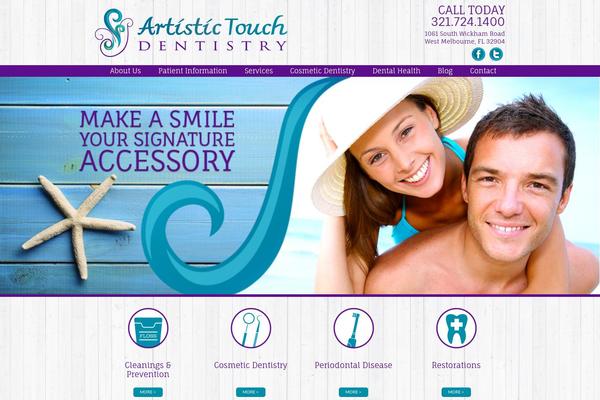 artistictouchdentistry.com site used Theme1499