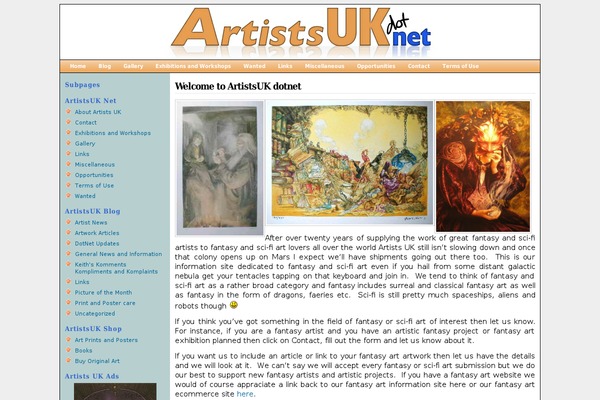 artistsuk.net site used Cnm