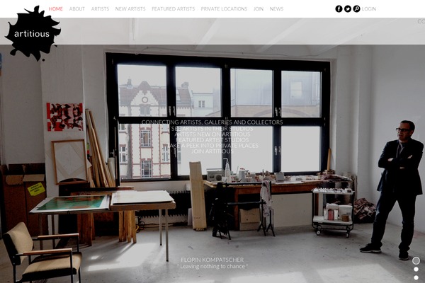 artitious.com site used Artitious