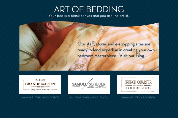 artofbedding.com site used Artofbedding