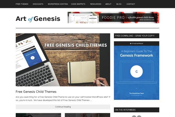 WordPress website example screenshot