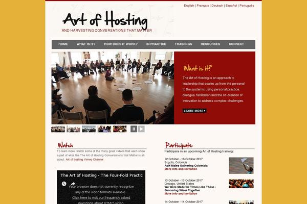 artofhosting.org site used Artofhosting